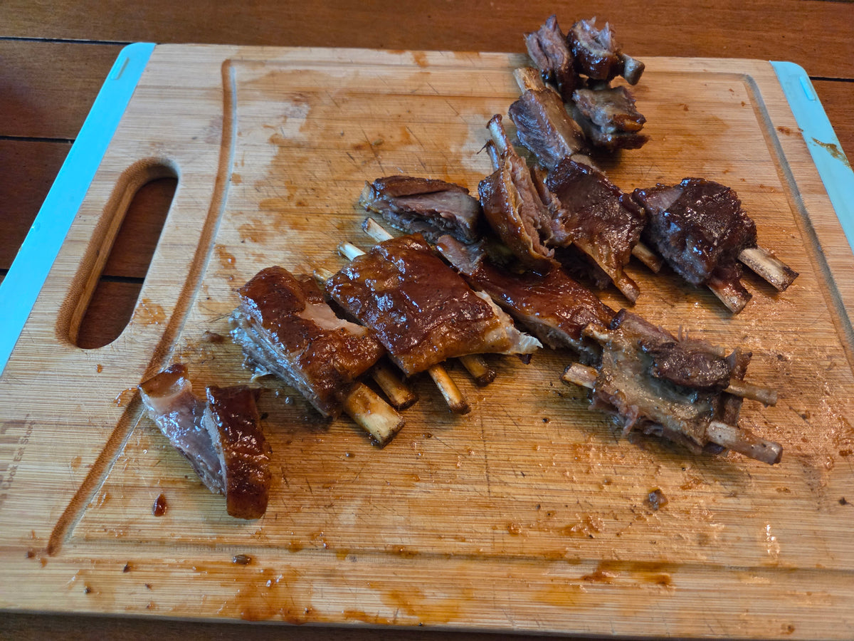 Cooked lamb ribs